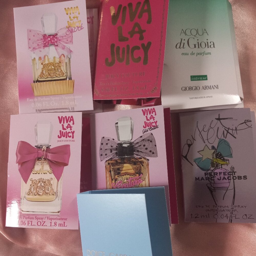Juicy Couture Marc Jacobs and Dolce Gabanna Samples